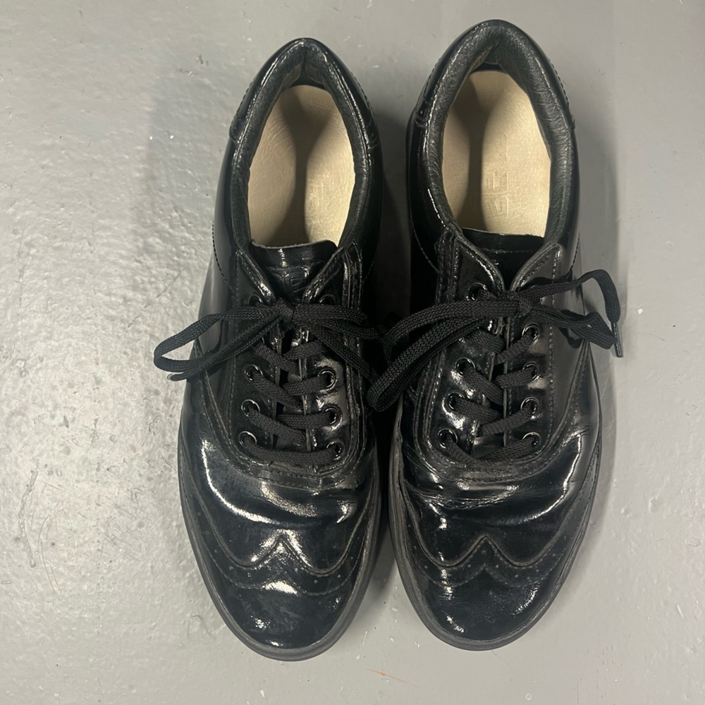 Clae Black Patent Leather Sneakers